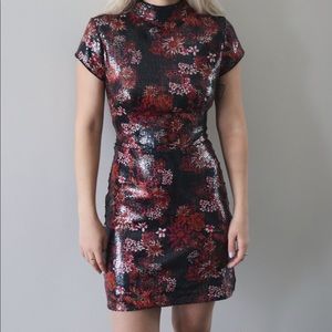 Bebe Mock Neck Dress